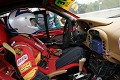 Wayne Nonnamaker discusses car setup with Joe Nonnamaker 